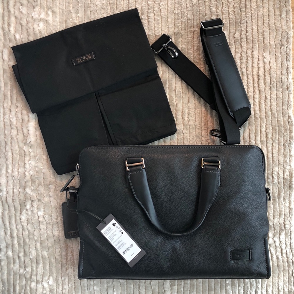 Tumi Harrison Seneca Slim Briefcase in Box w/ Tags